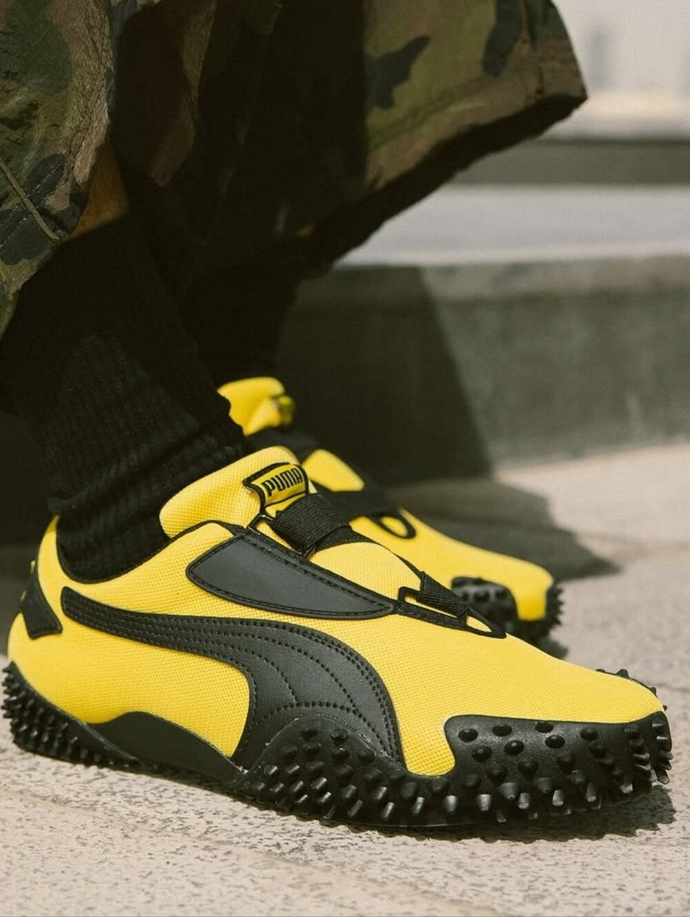 NWOB Puma Mostro Sneakers Kill Bill Spike Yellow & Black Combo Mens Size 7